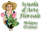 Scuola d'Arte Floreale- Laura Grandi Mastrofiorista - Milano. Lombardia (Italia). Corsi di formazione professionale per fioristi, wedding planner, onoranze funebri, corsi hobbistici per amatori: Composizione floreale con fiori freschi, fiori secchi e fiori artificiali. Bomboniere. Twistart-Pirkka./Floral Art School. Laura Grandi Floral Designer. Milan (Italy). Professional courses for florists, wedding planner, sympathy, courses for hobbyists: Floral design with fresh, dried and permanent flowers. Favors.